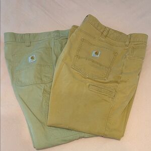 Carhartt Men's Khaki and Olive Chinos